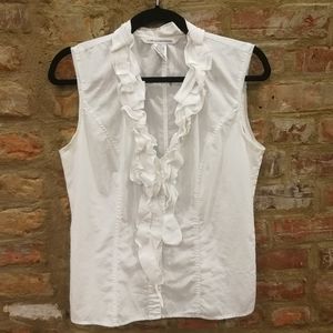 Diane von Furstenberg Ruffle Neck Top